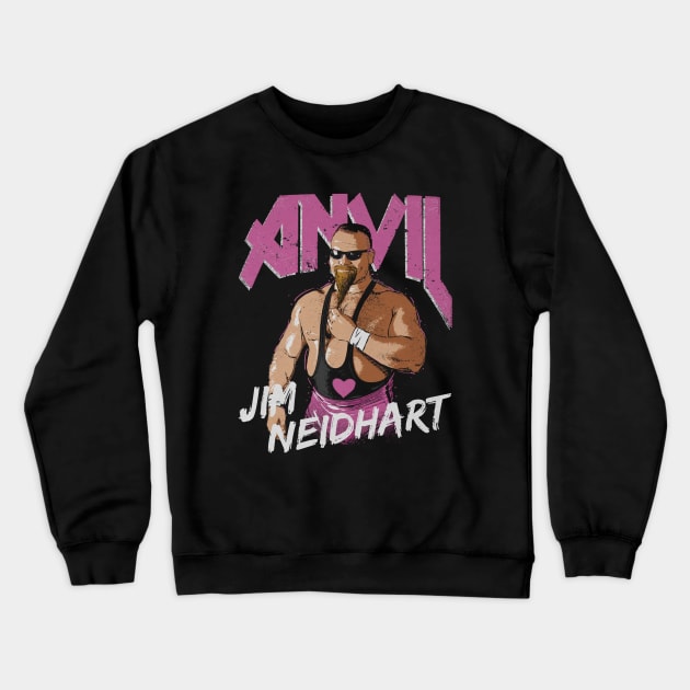 Jim The Anvil Neidhart Pop Crewneck Sweatshirt by MunMun_Design